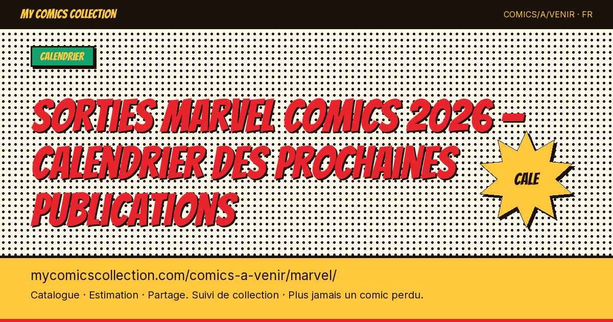 Sorties Marvel Comics à venir — illustration de la page