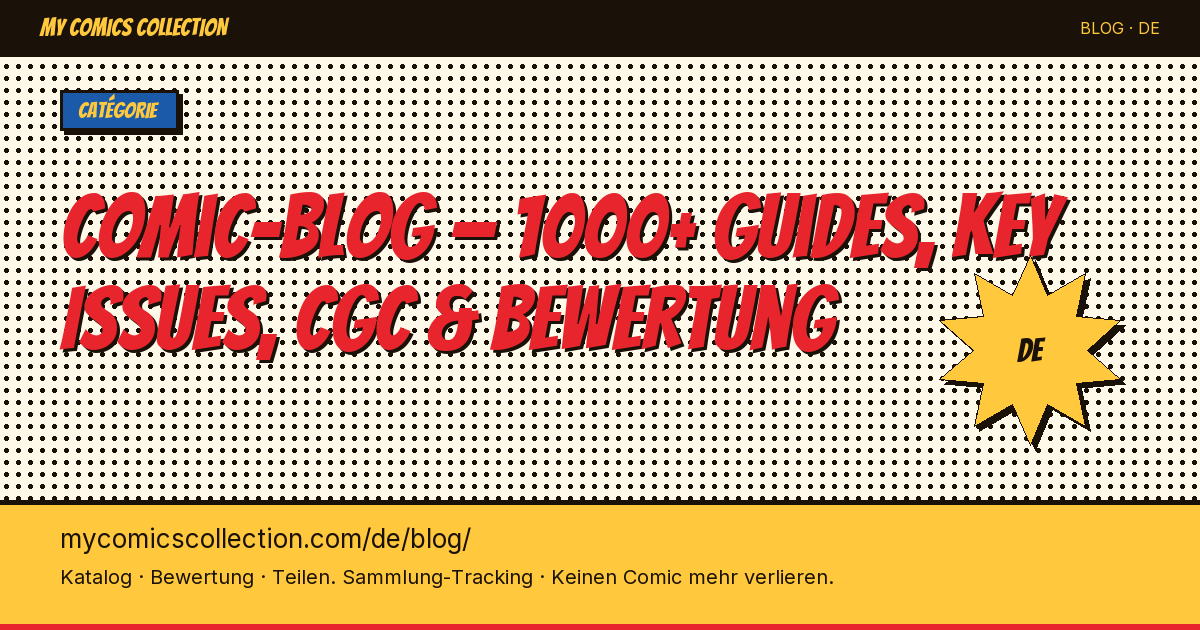 The Comic Book Collector's Blog — Seitenillustration