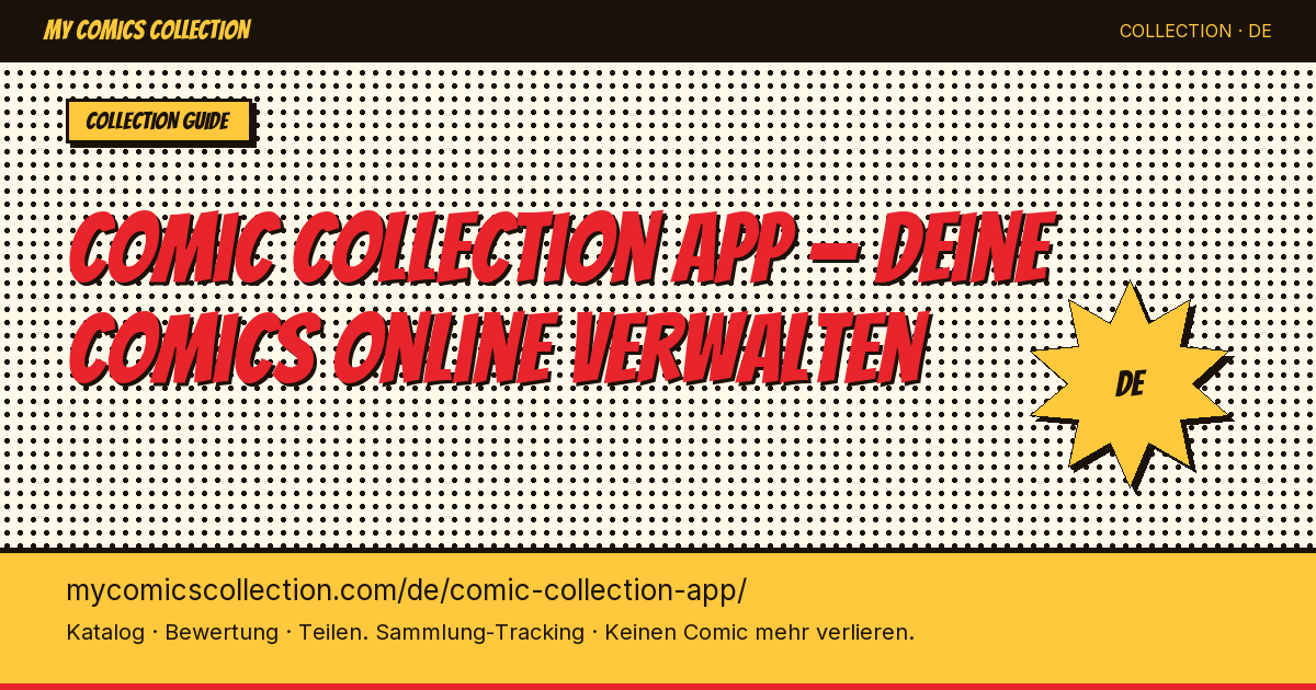 Comic-Sammlung verwalten mit der App — Seitenillustration