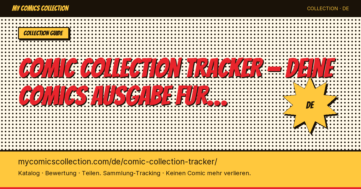 Comic Collection Tracker: der vollstandige Leitfaden — Seitenillustration