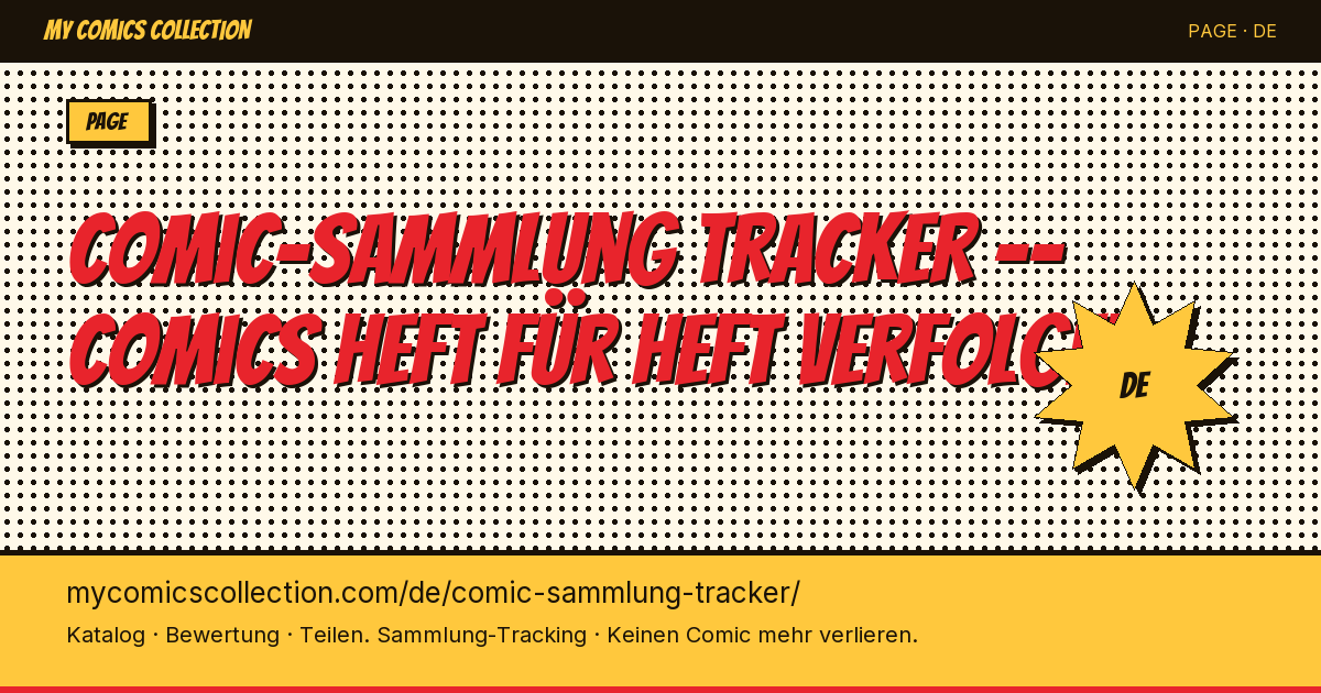 Comic-Sammlung Tracker: der vollständige Leitfaden — Seitenillustration