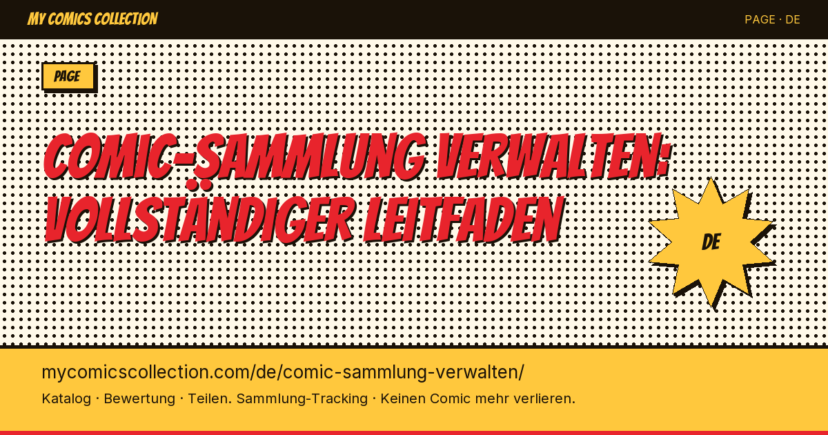 Wie du deine amerikanische Comic-Sammlung verwaltest — Seitenillustration