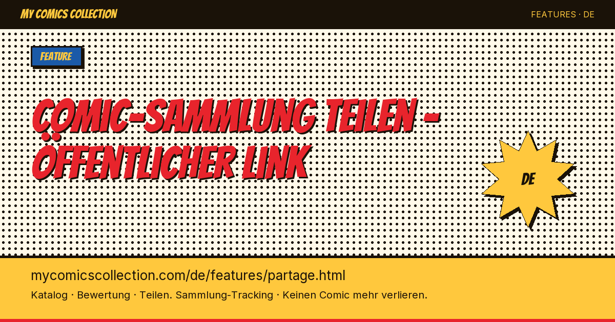 Teilen Sie Ihre Comic-Sammlung mit der Welt — Seitenillustration
