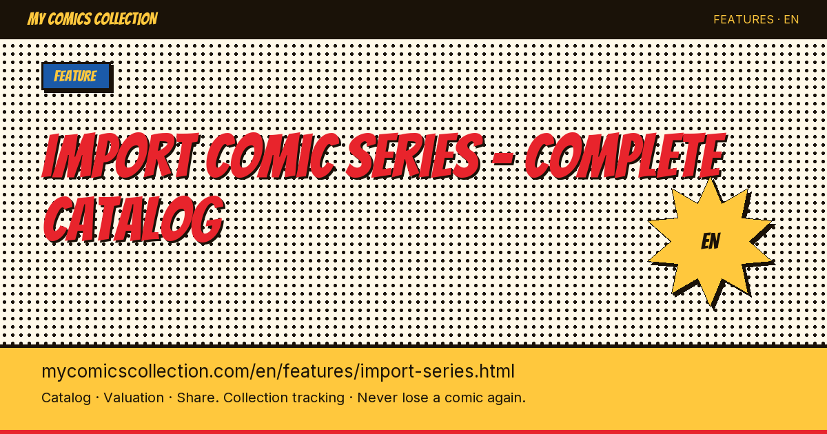 Import complete series in one click — page illustration