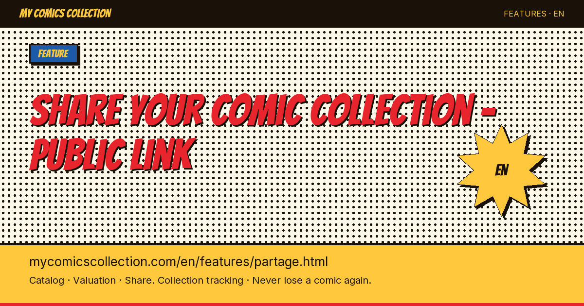 Share your comic collection with the world — page illustration