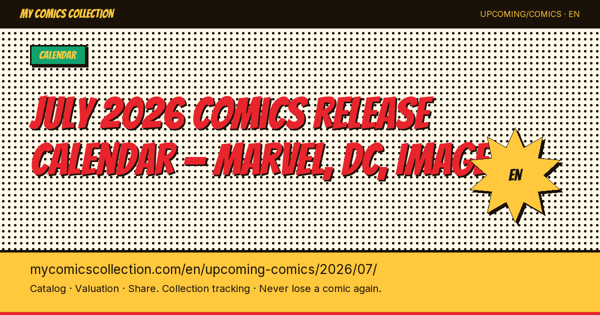 Comics releasing in July 2026 — page illustration