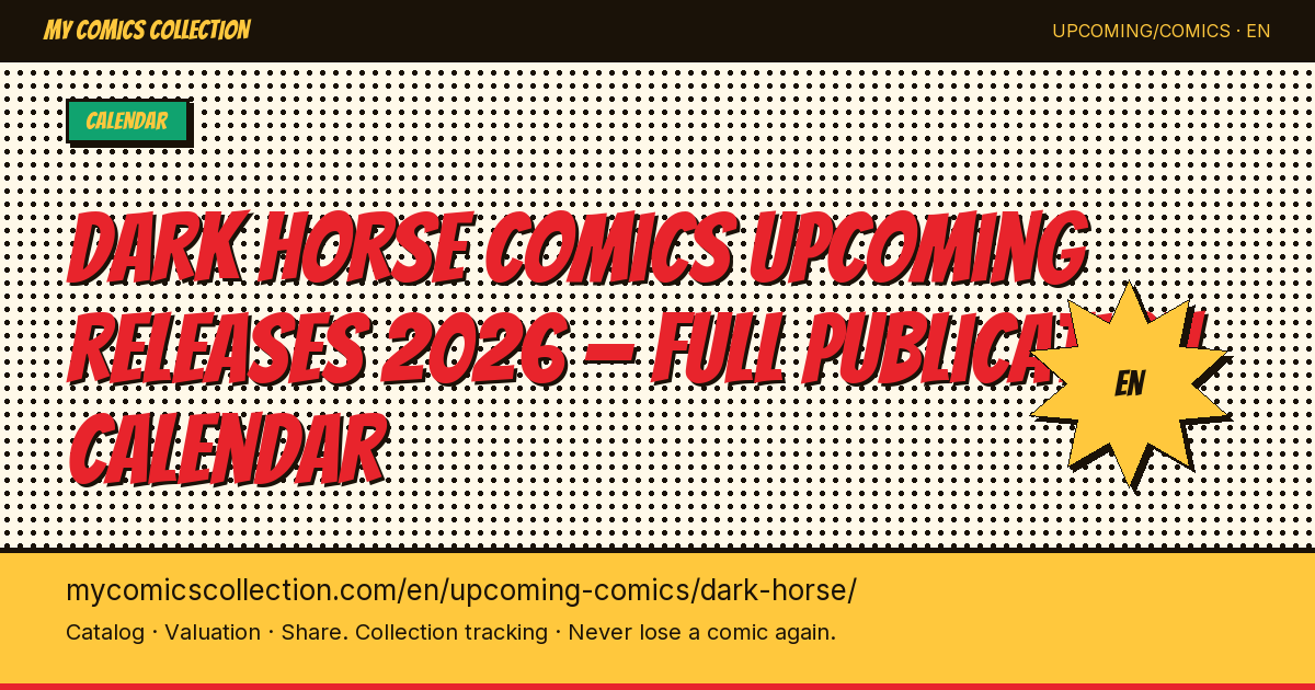 Dark Horse Comics upcoming releases — page illustration