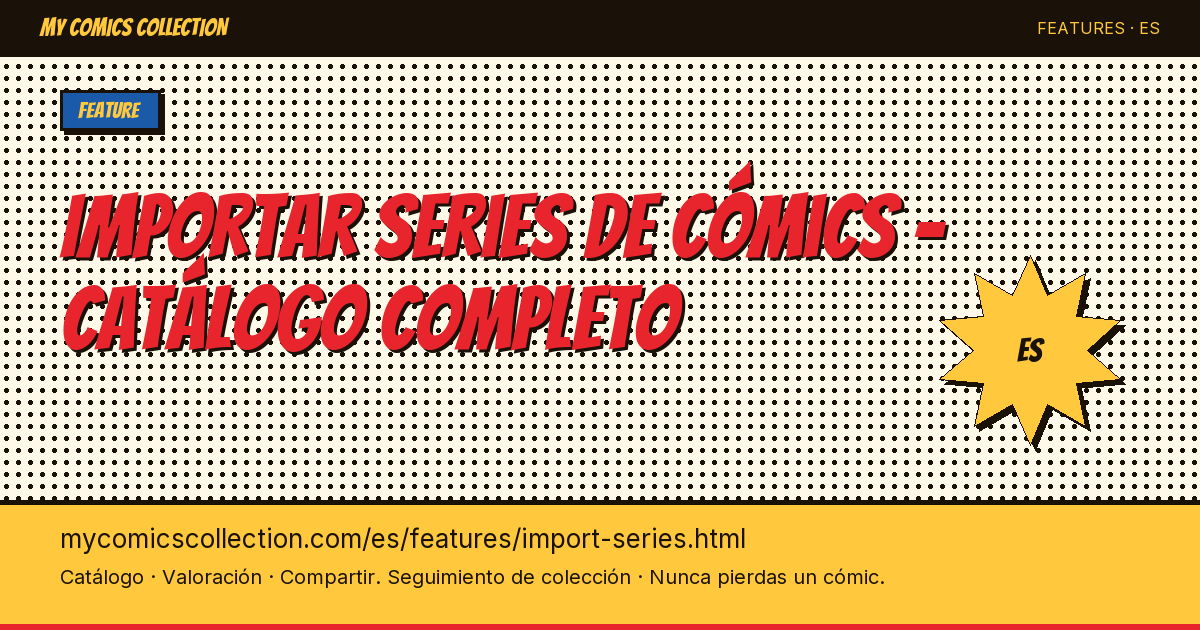 Importa series completas con un solo clic — ilustración de la página
