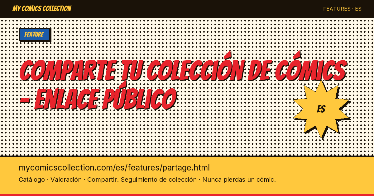 Comparte tu colección de cómics con el mundo — ilustración de la página