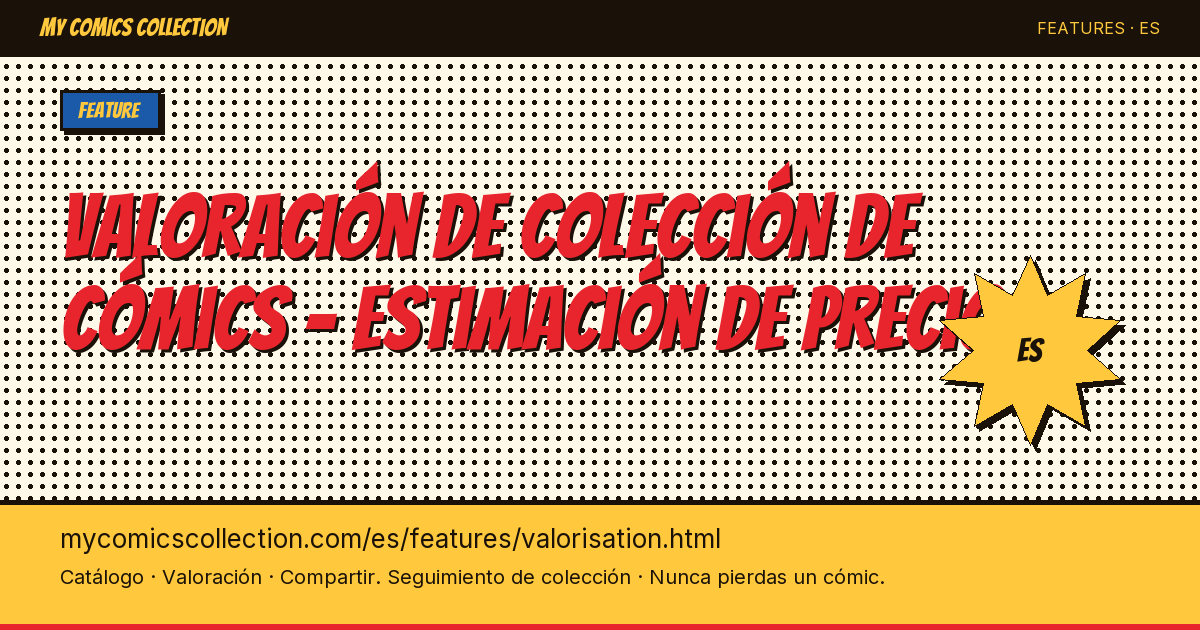 Conoce el valor de tu colección de cómics — ilustración de la página