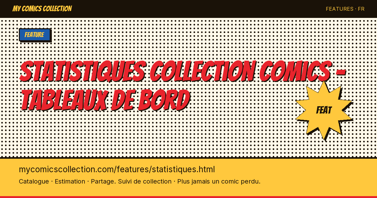 Statistiques detaillees de votre collection de comics — illustration de la page