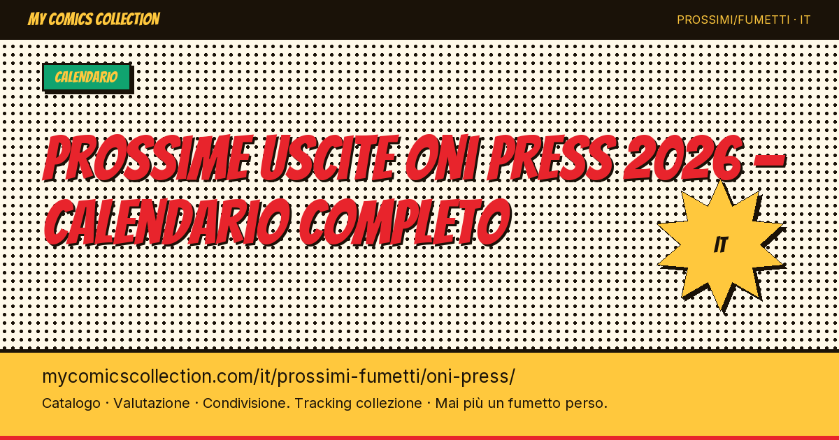 Prossime uscite Oni Press — illustrazione della pagina