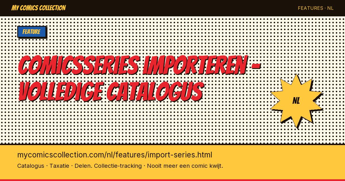 Importeer series compleet met één klik — pagina illustratie