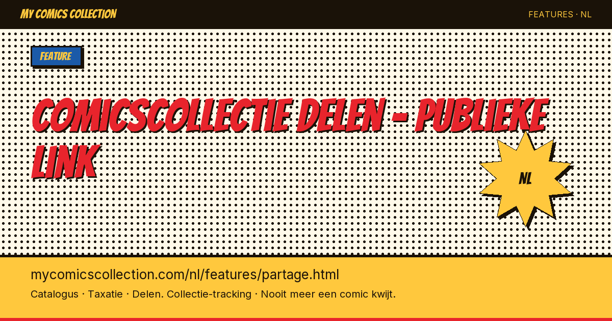 Deel je collectie van comics met de wereld — pagina illustratie