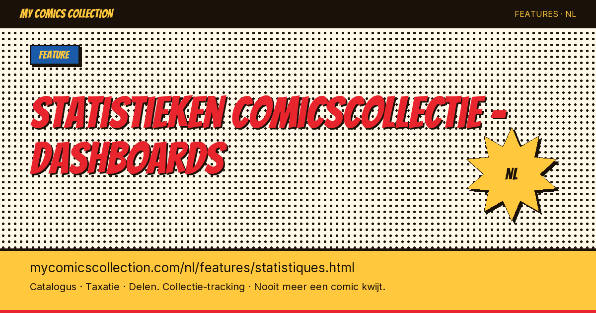 Statistieken van je comicscollectie in detail — pagina illustratie