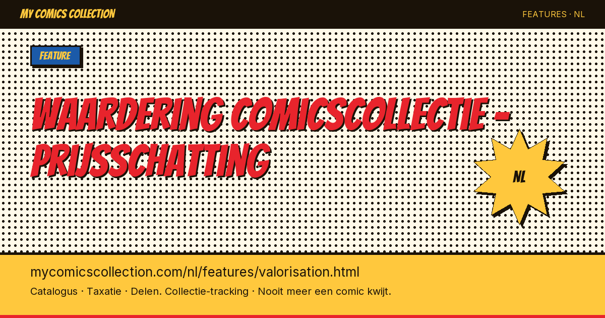 Ken de waarde van je comicscollectie — pagina illustratie