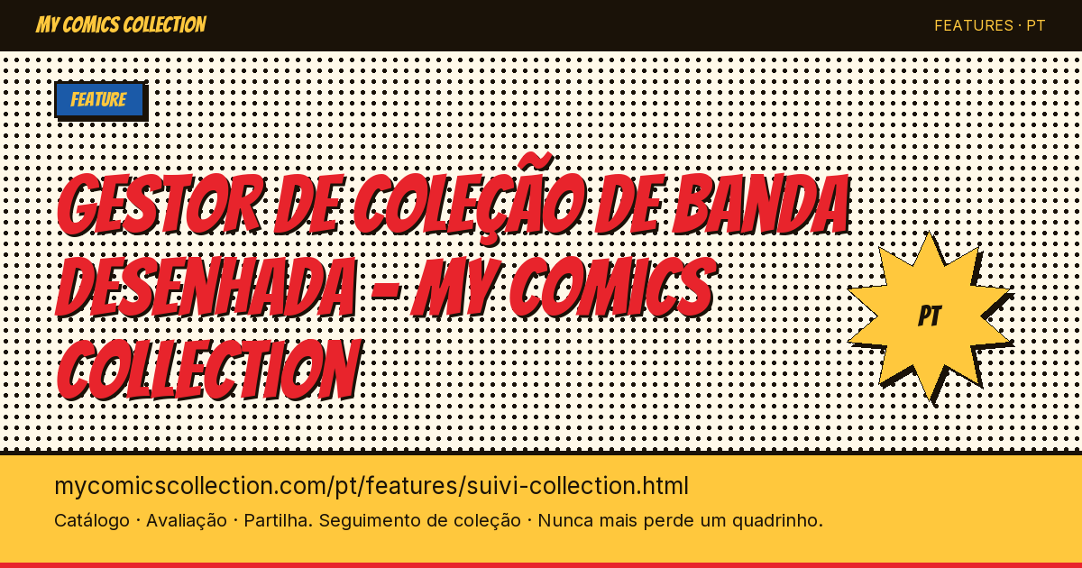 O gestor de coleção de banda desenhada mais completo do mercado — ilustração da página