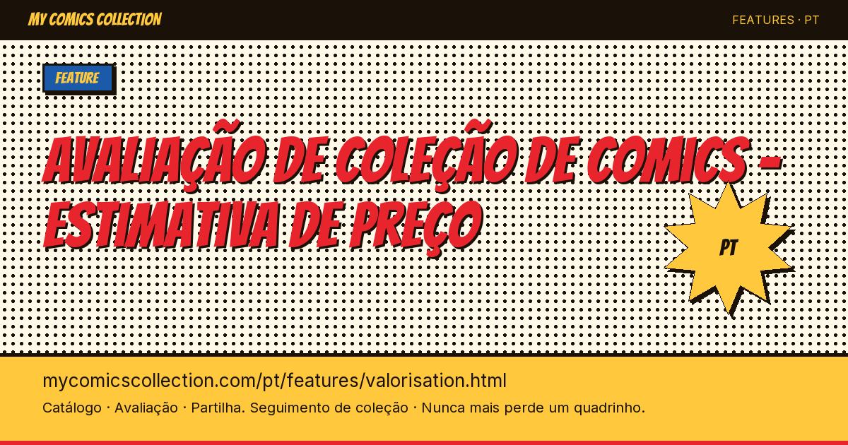 Conheça o valor da sua coleção de comics — ilustração da página