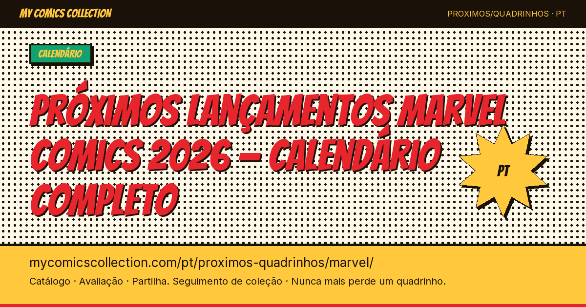 Próximos lançamentos Marvel Comics — ilustração da página