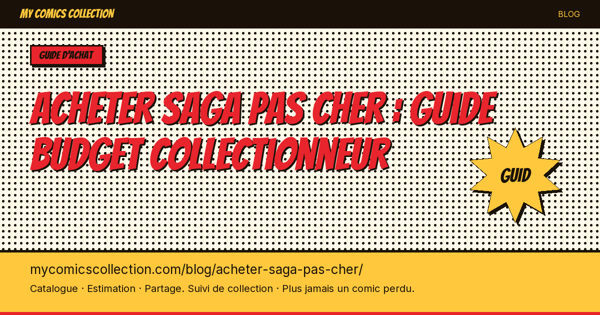 Acheter des comics Saga Pas Cher — illustration article