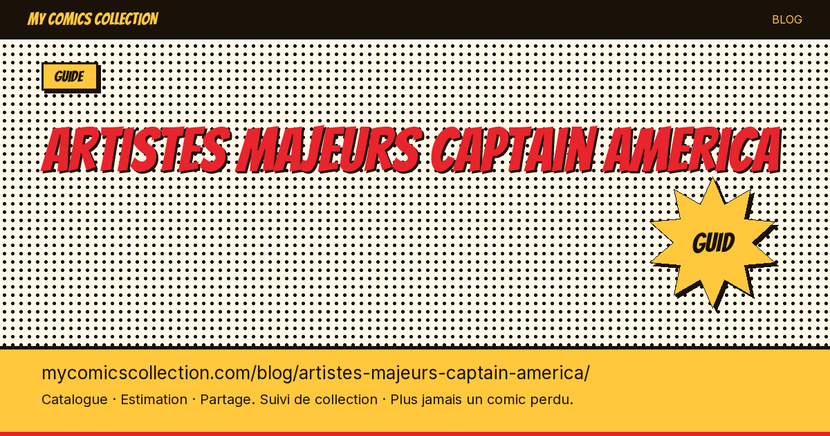 Artistes majeurs de Captain America — illustration article