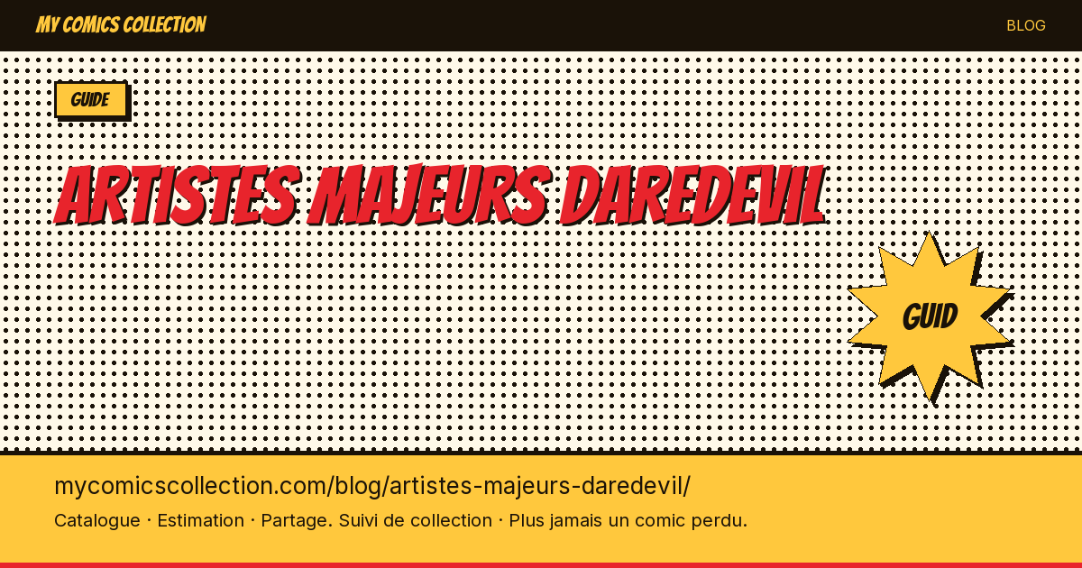 Artistes majeurs de Daredevil — illustration article