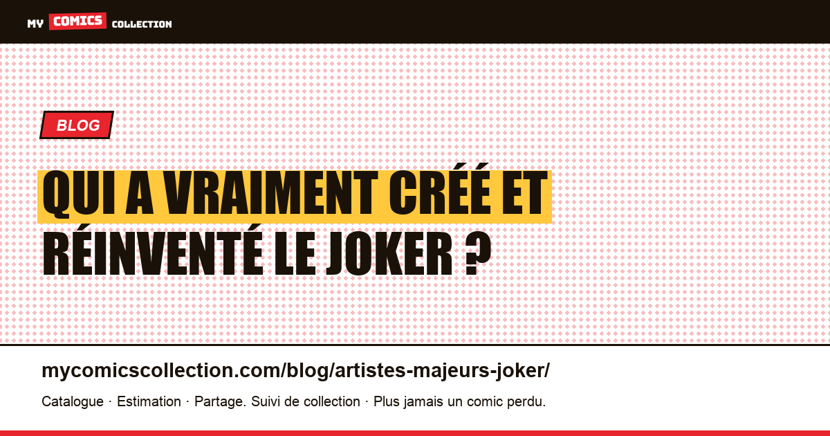 Les artistes qui ont défini le Joker, illustration article