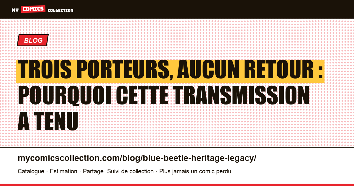 Trois porteurs, aucun retour : pourquoi cette transmission a tenu — illustration article