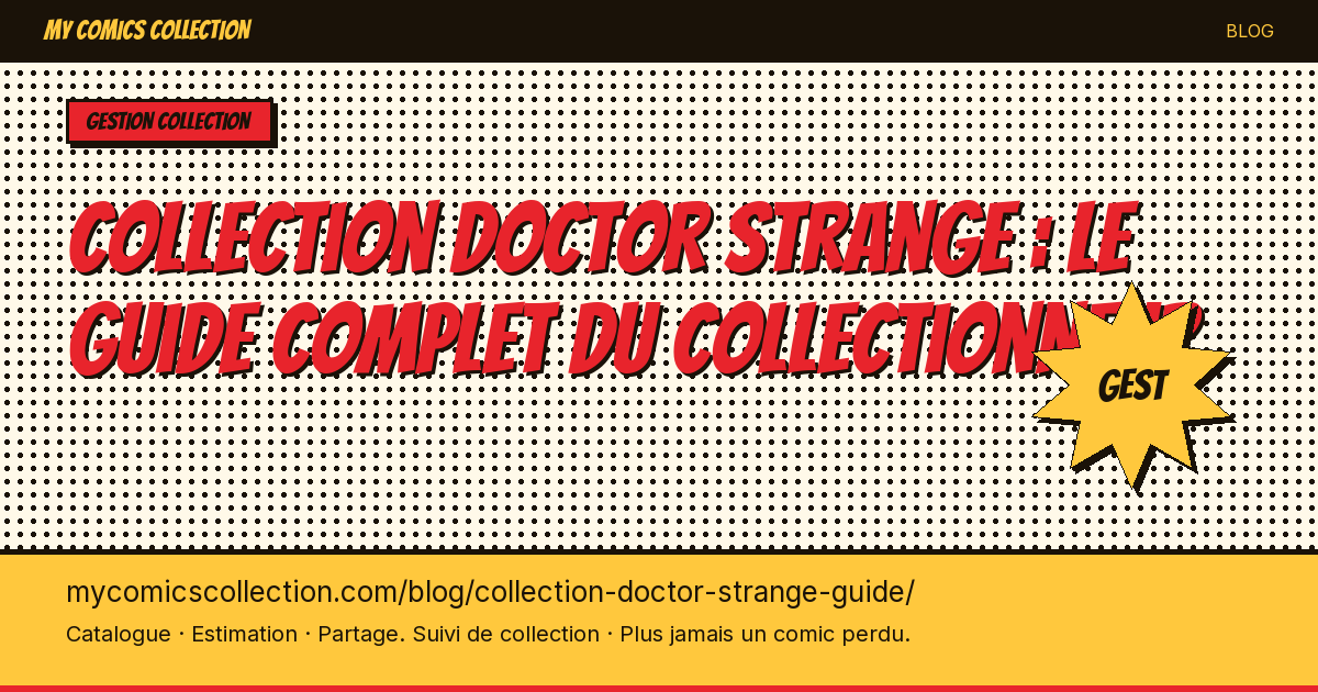 Collection Doctor Strange : le guide — illustration article