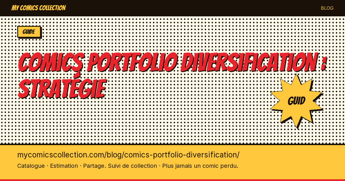 Comics portfolio diversification : stratégie — illustration article
