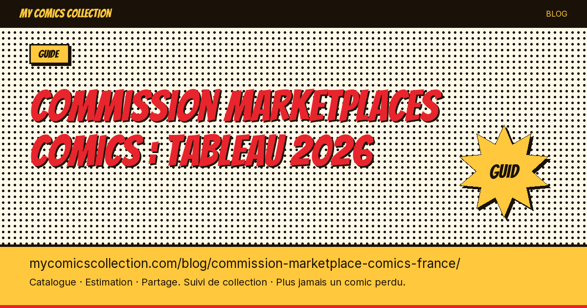 Commission marketplaces comics : tableau 2026 — illustration article
