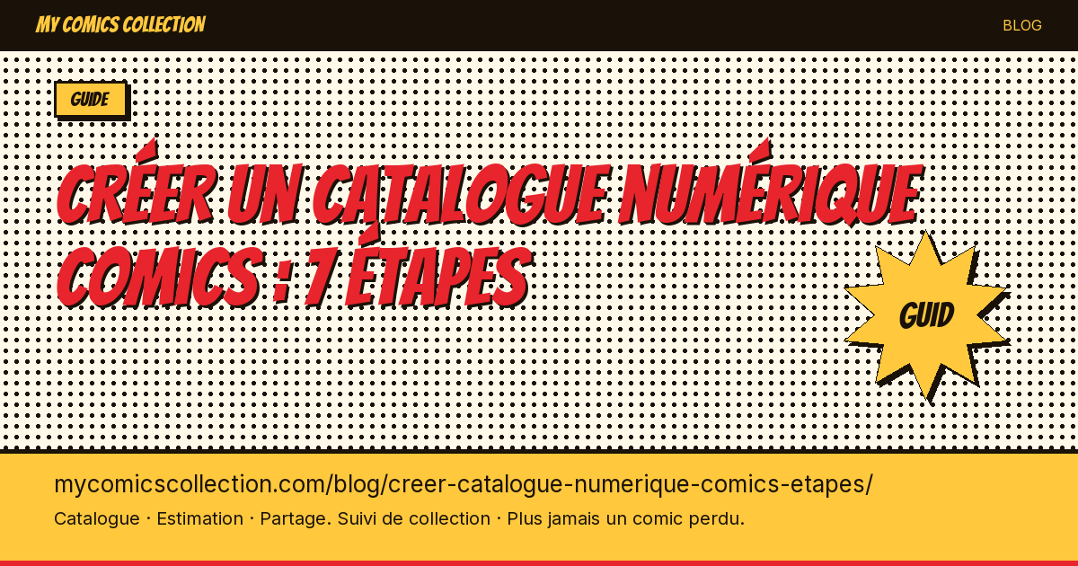 Créer un catalogue numérique comics : 7 étapes — illustration article