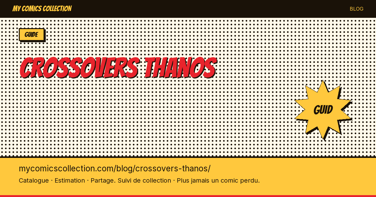 Crossovers de Thanos — illustration article