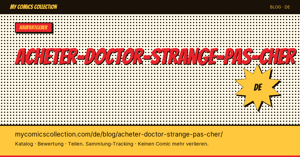 Doctor Strange günstig kaufen — Artikelillustration