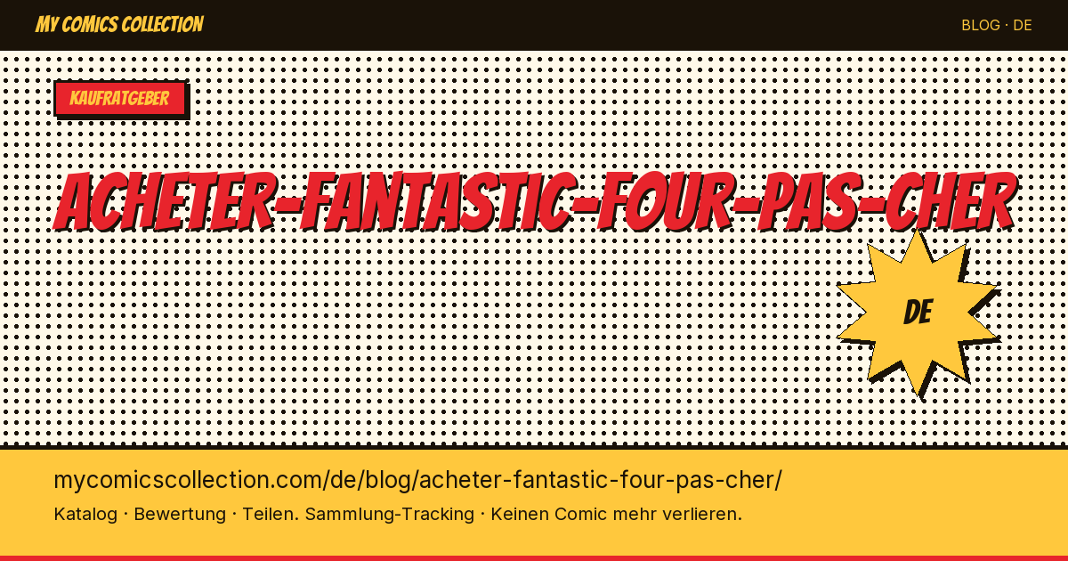 Fantastic Four günstig kaufen — Artikelillustration