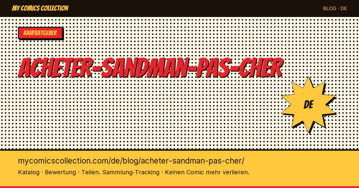 Sandman günstig kaufen — Artikelillustration