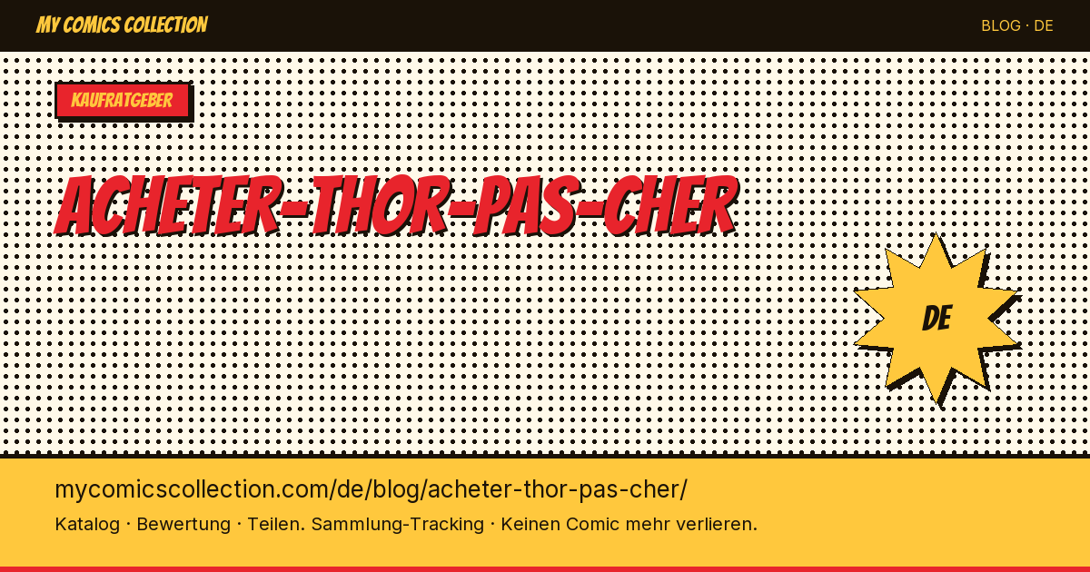 Thor günstig kaufen — Artikelillustration