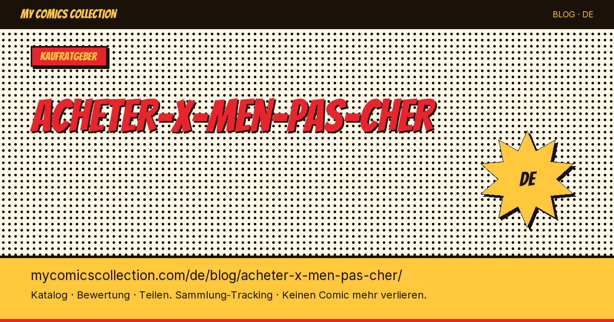 X-Men günstig kaufen — Artikelillustration