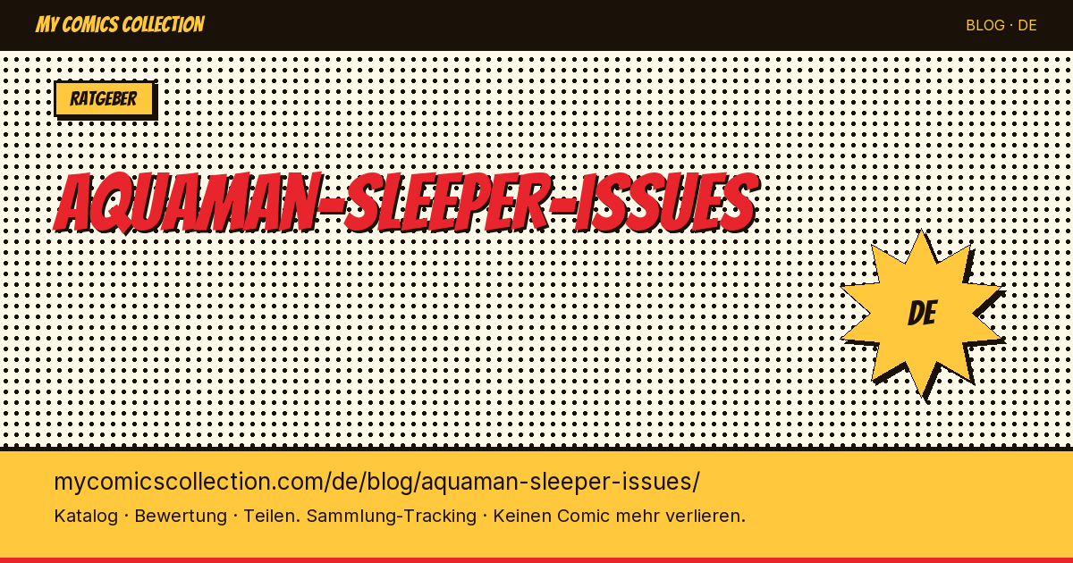 Aquaman: Die besten Sleeper-Ausgaben für Sammler — Artikelillustration