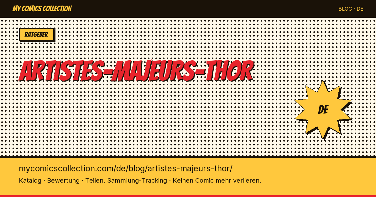 Die wichtigsten Thor-Künstler — Artikelillustration