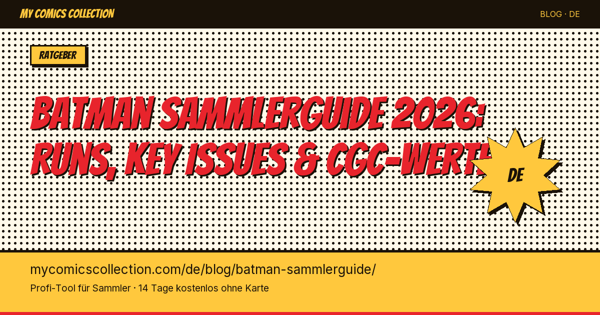 Batman Sammlerguide: Deine Sammlung richtig aufbauen — Artikel-Illustration