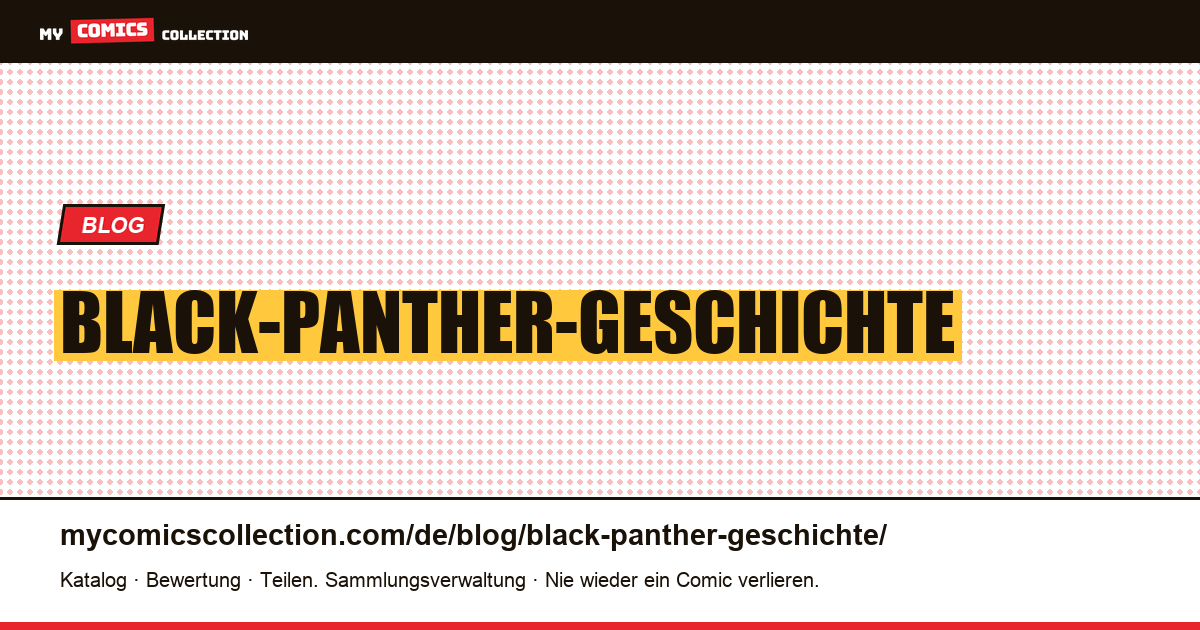 Black-Panther-Geschichte — Artikelillustration