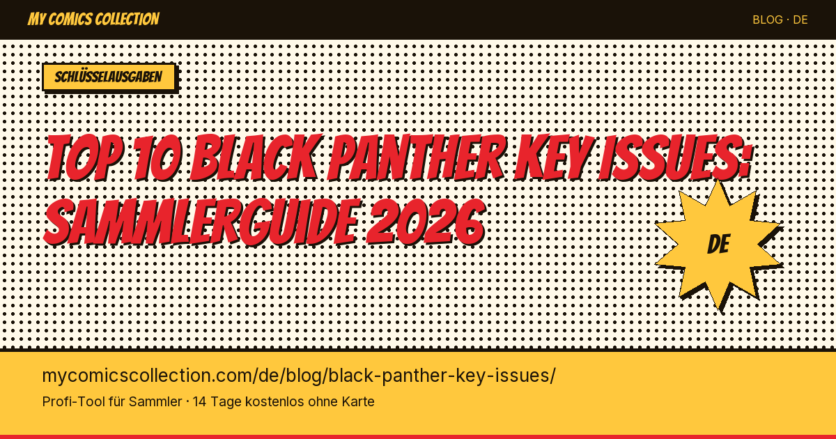 Top 10 Black Panther Key Issues zum Besitzen — Artikel-Illustration