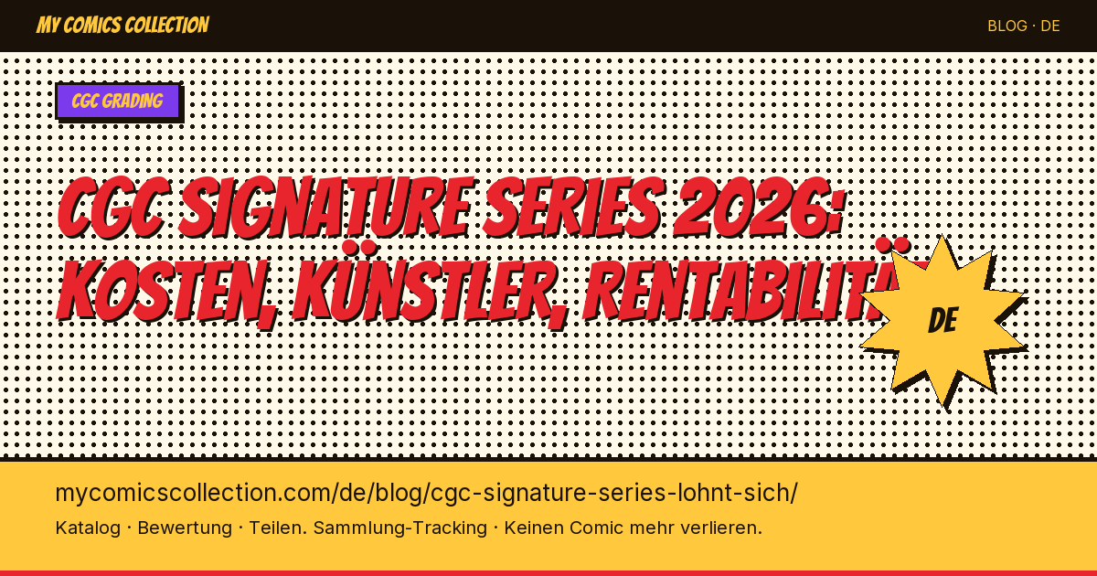 CGC Signature Series: lohnt sich das 2026? — Artikel-Illustration