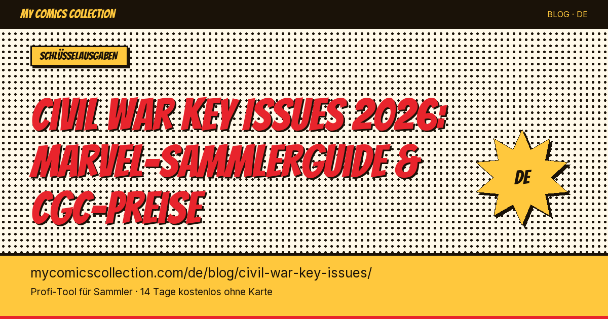 Civil War Key Issues: die unverzichtbaren Marvel-Hefte und ihre Werte — Artikel-Illustration