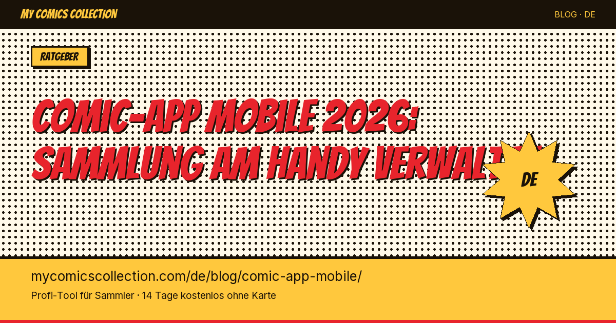 Comics mit der mobilen App verwalten: überall und immer — Artikel-Illustration