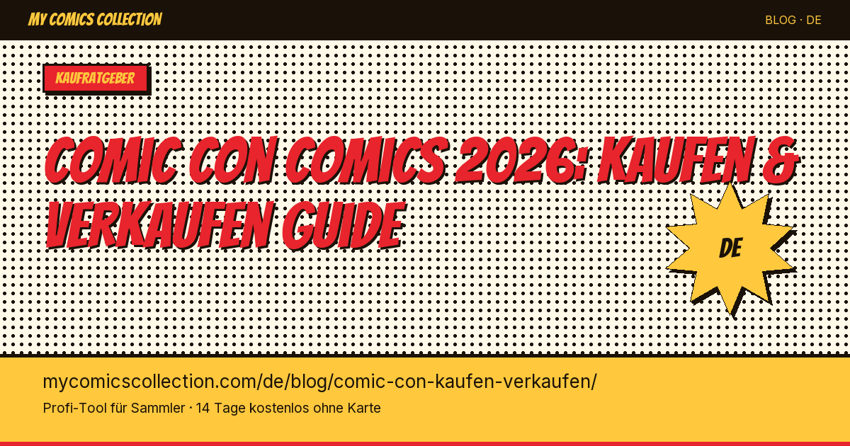 Comics auf Comic Con kaufen und verkaufen — Artikel-Illustration