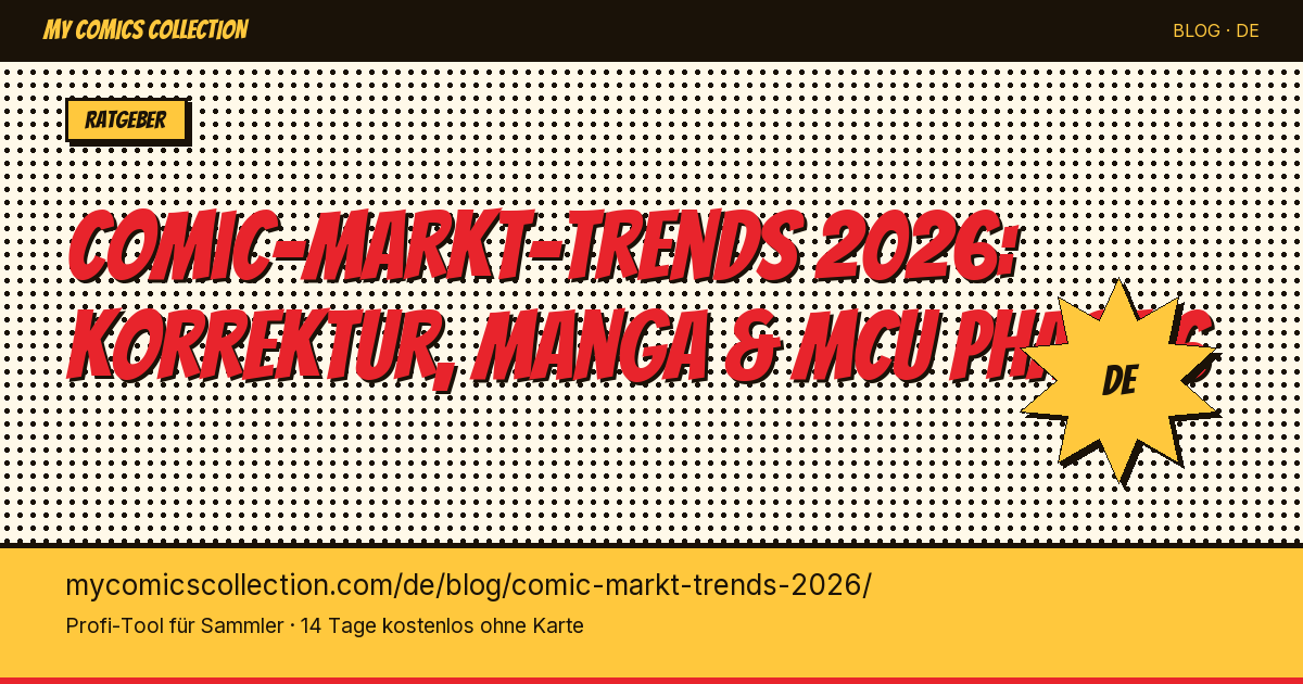 Comic-Markt-Trends 2026: unsere Analyse — Artikel-Illustration