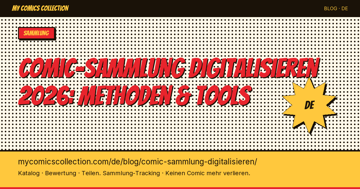Comic-Sammlung digitalisieren: warum und wie — Artikel-Illustration
