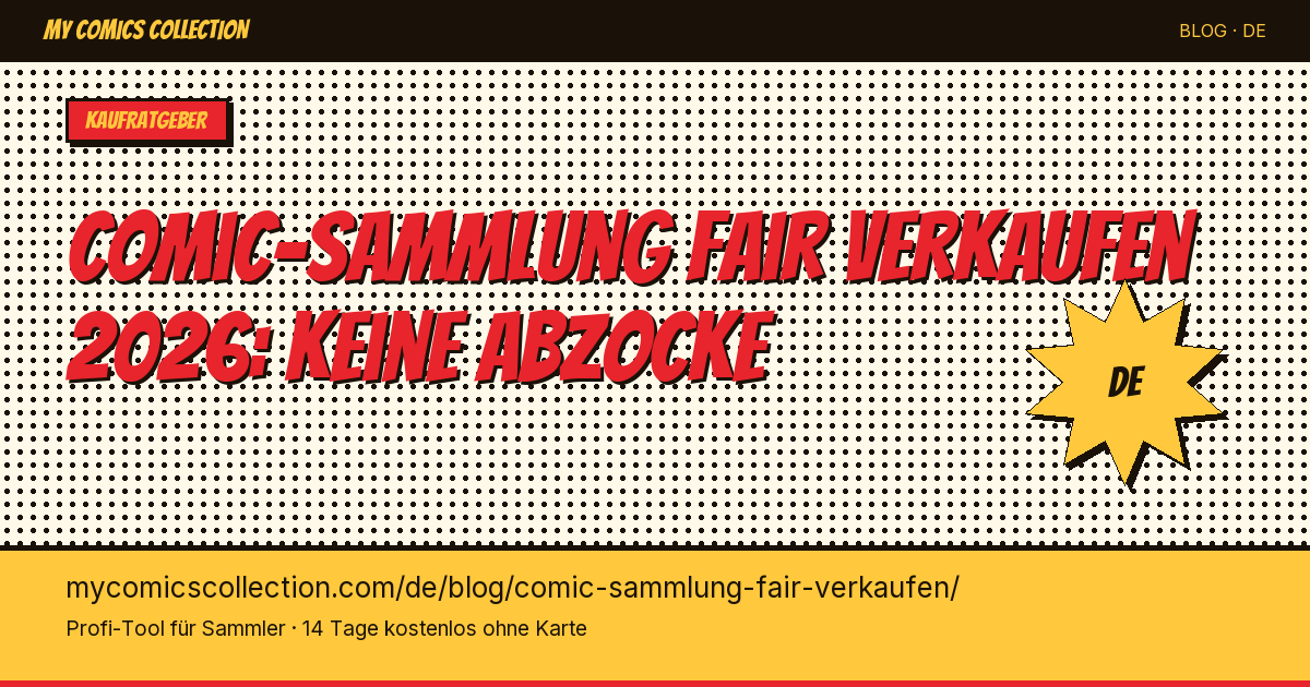 Comic-Sammlung fair verkaufen ohne Abzocke — Artikel-Illustration